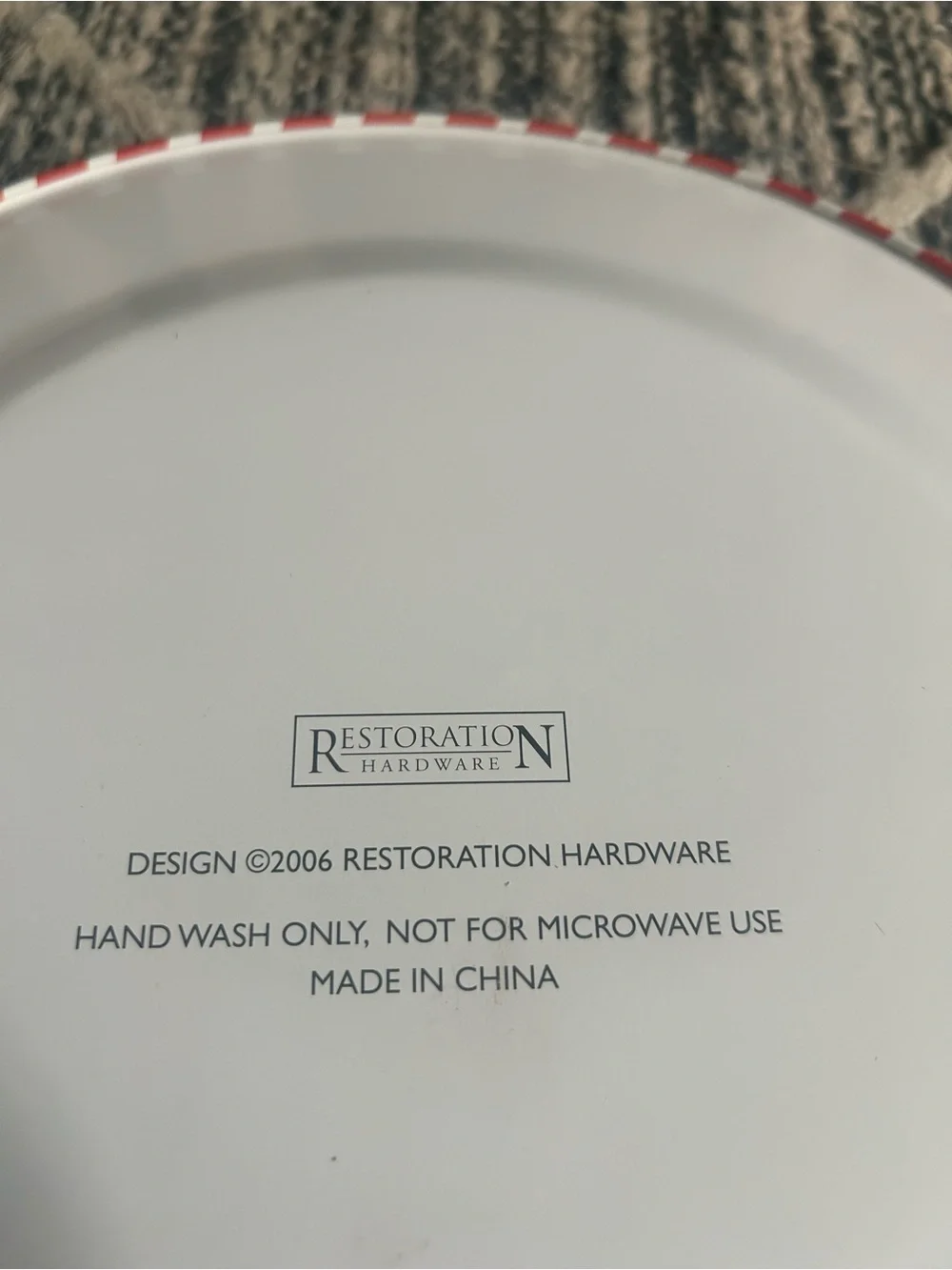 Restoration Hardware Vintage Collectible Antique Circus Animal Tin 4 Set Plates